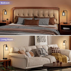 Industrial Touch Bedroom Lamps Set 2-3-Way Dimmable