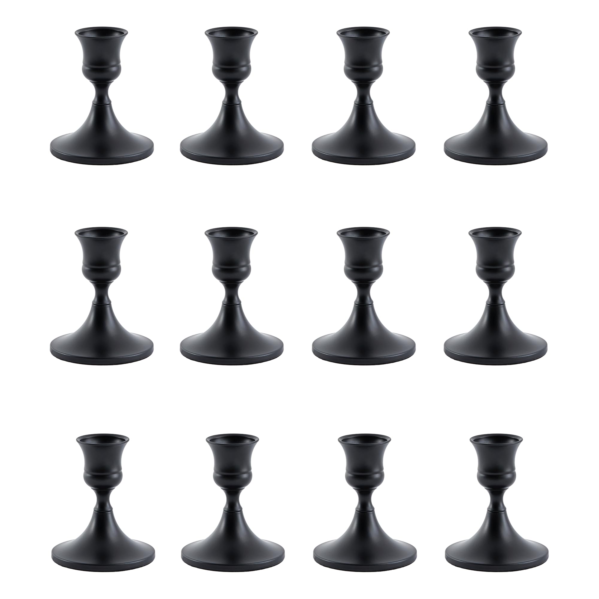 Taper Candle Holders - Set of 12